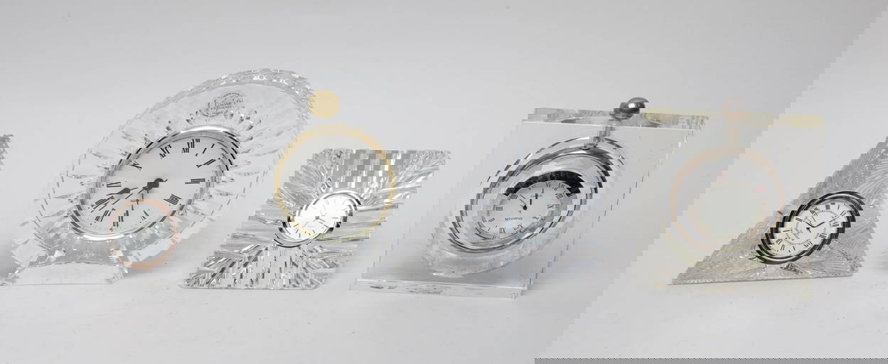 Crystal Glass Table Clocks