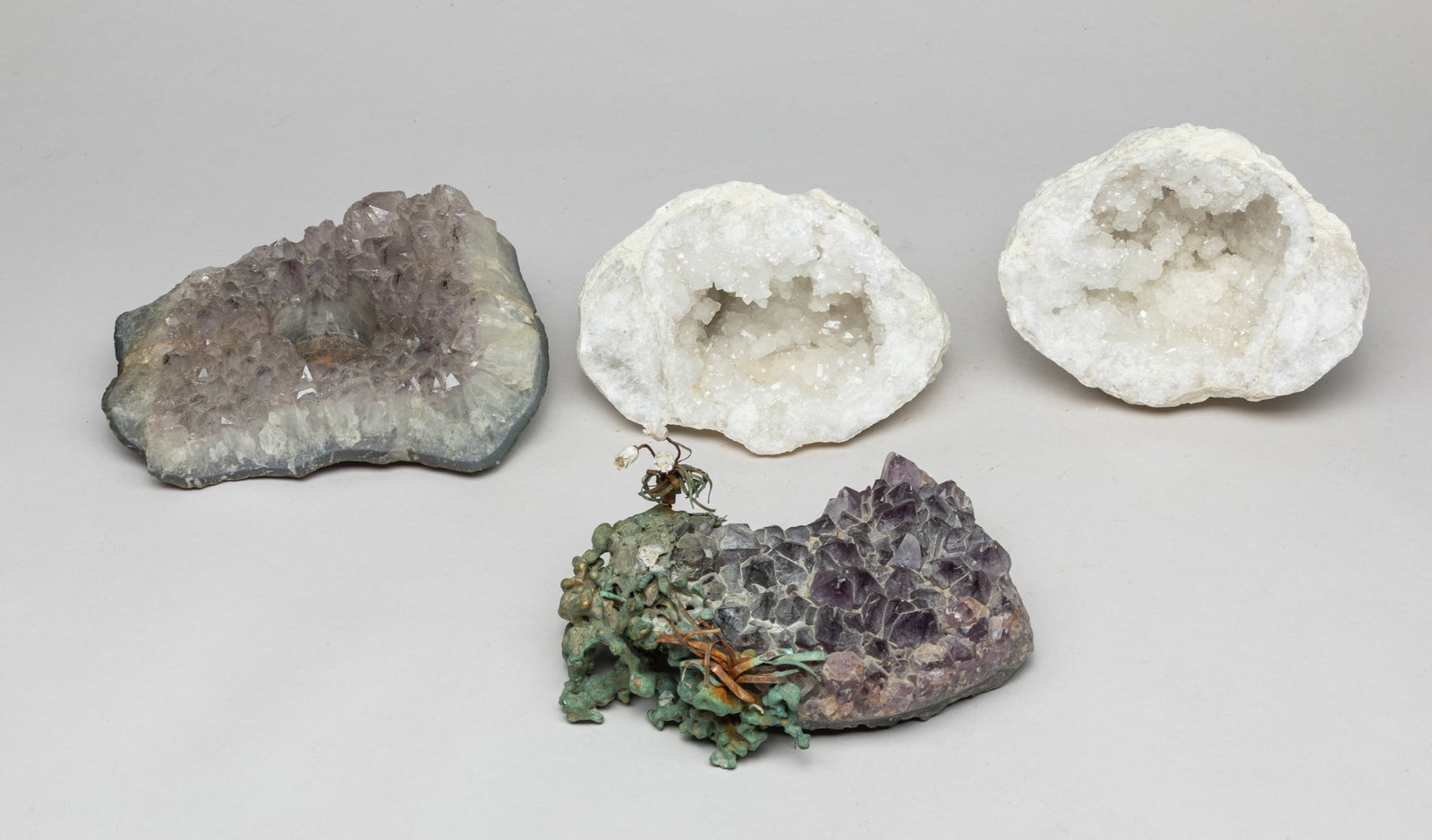 Rock Crystal & Amethyst Table Sculptures (1 of 10)
