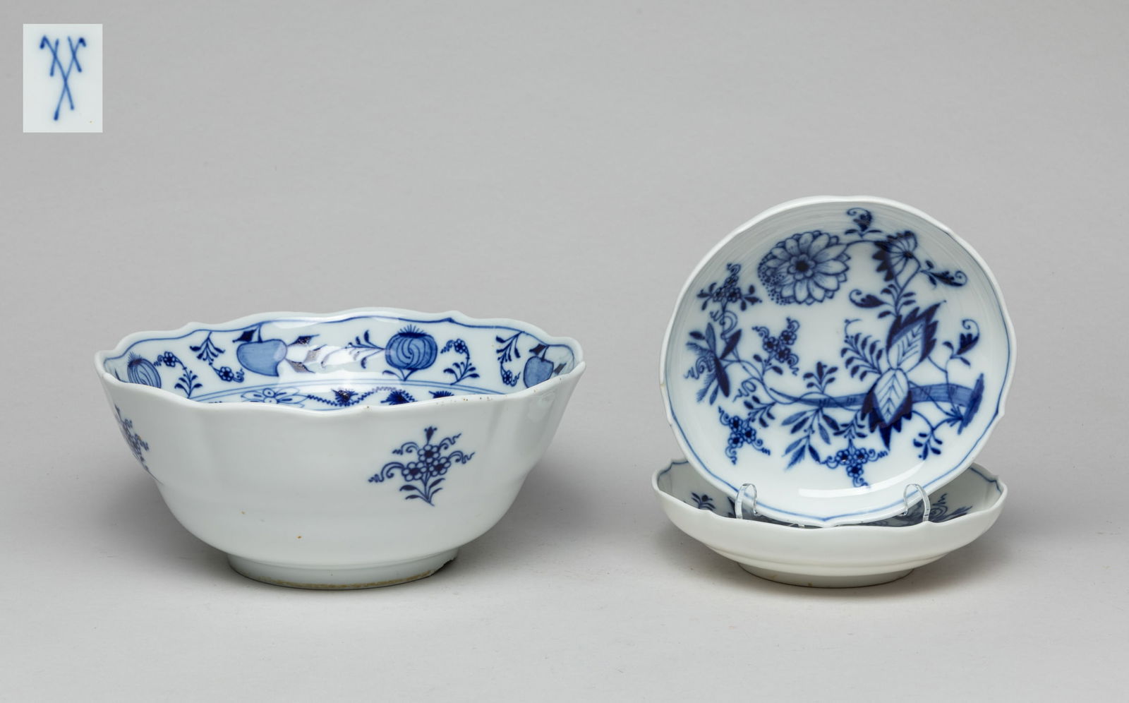 Vintage Meissen Large Bowl & Plates (1 of 11)