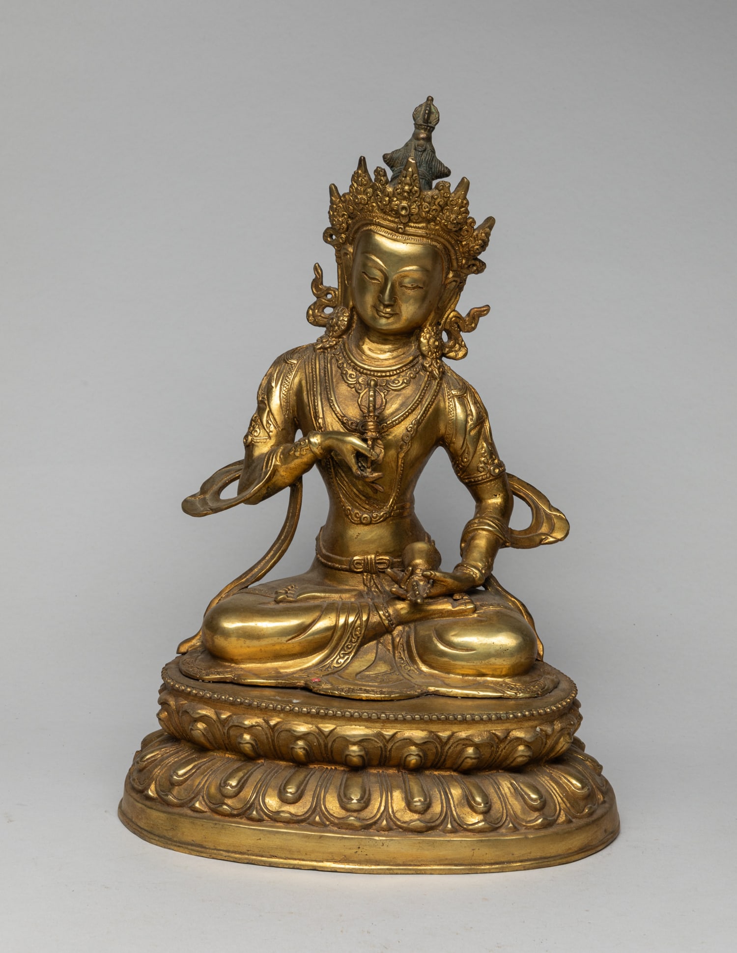 Estate Large Chinese Gilt Buddha (1 of 13)