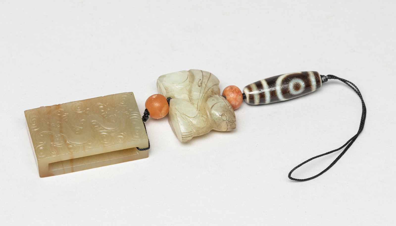 Chinese Jade & Agate Pendant Sets (1 of 11)