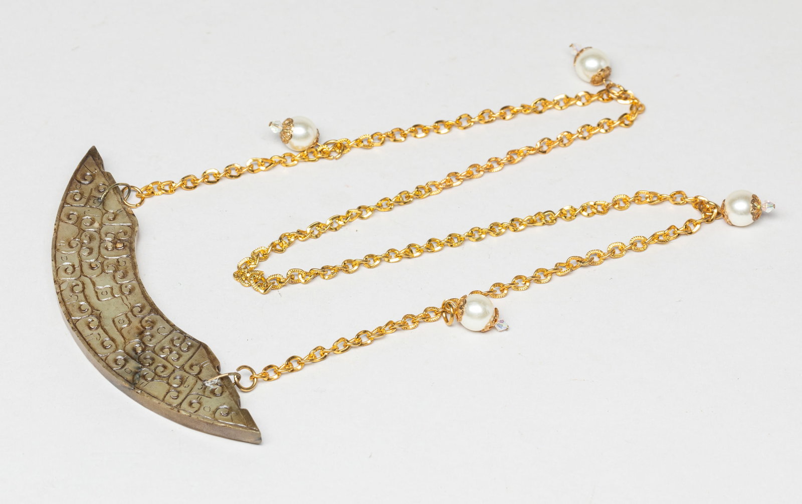 Chinese Export Large Jade Pendant (1 of 10)