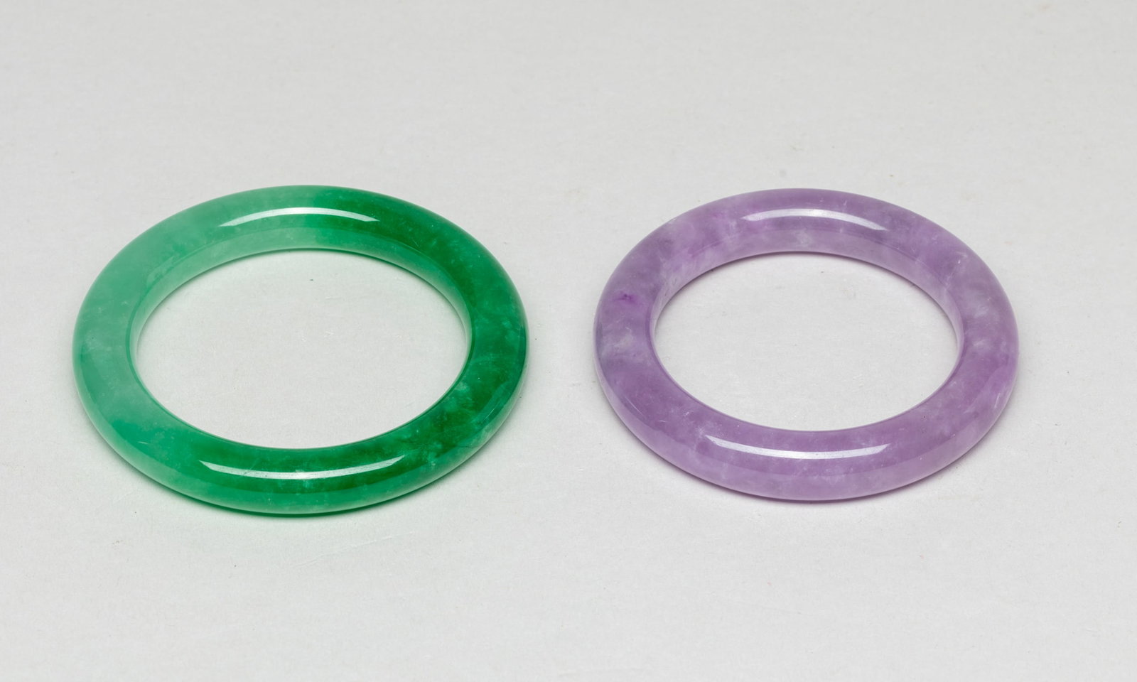 Chinese Translucent Stone Bangles (1 of 10)