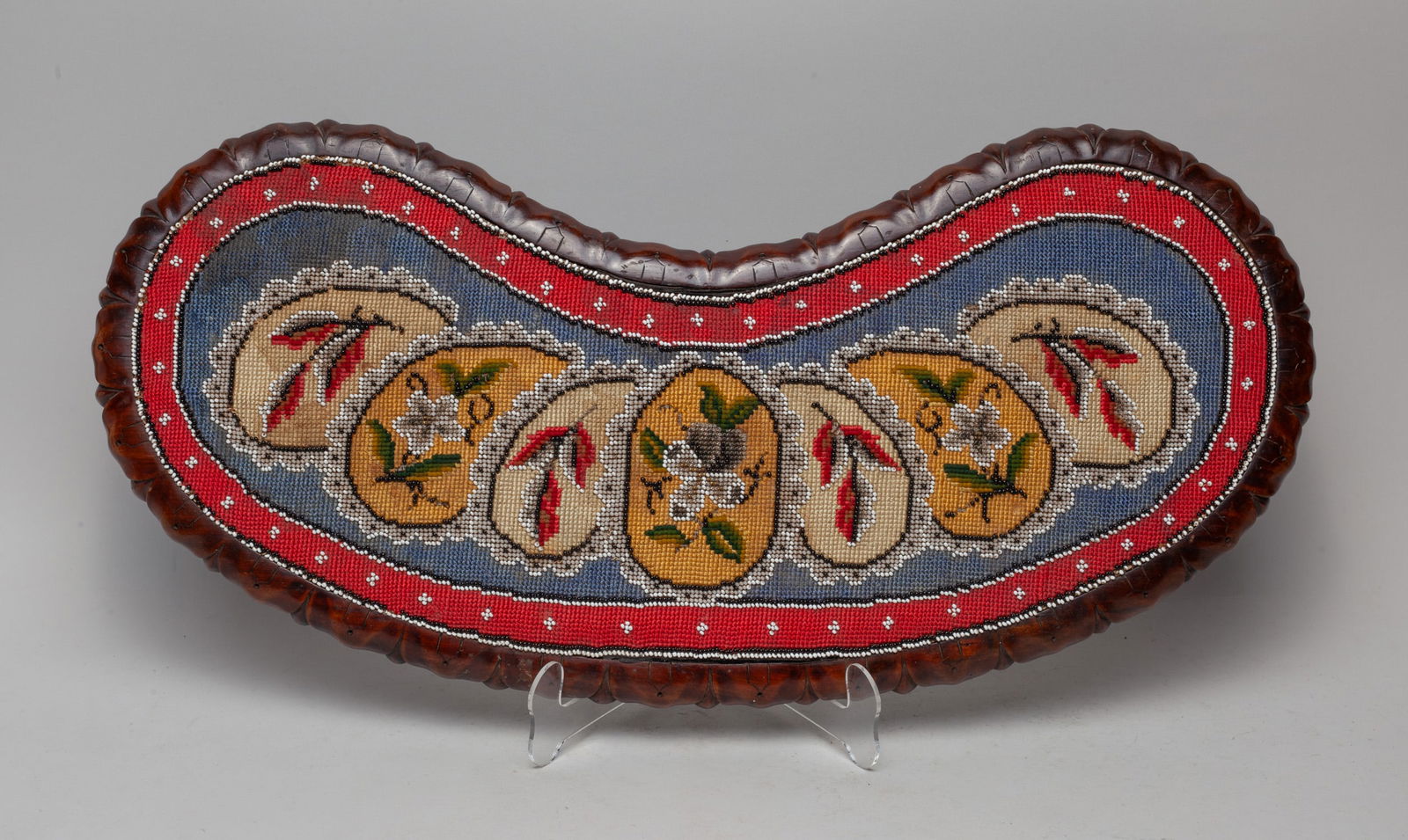 English Wood Tray Inlaid Seed Glass (1 of 9)