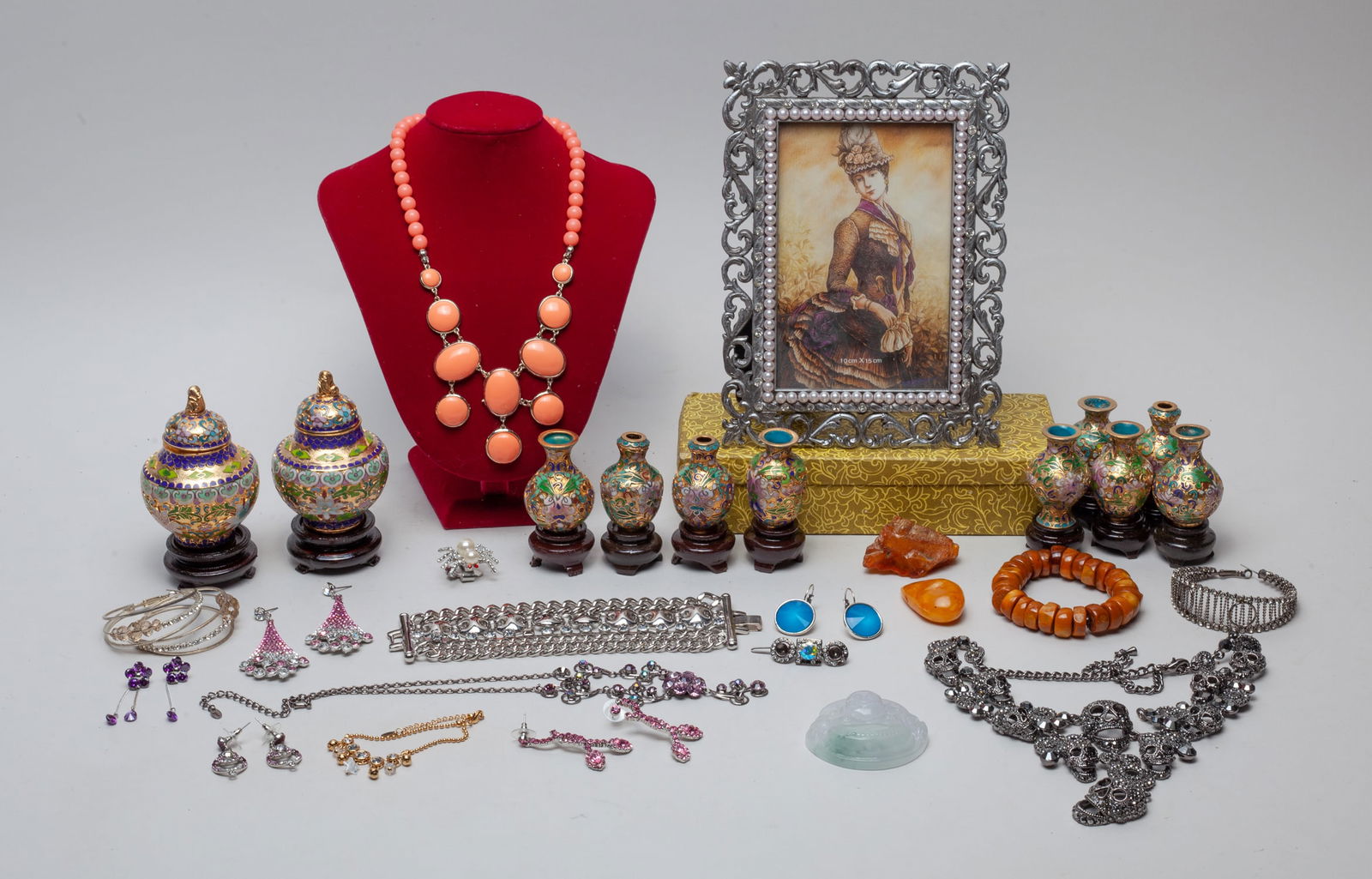 Estate Costume Jewelry & Chinese Cloisonne (1 of 12)