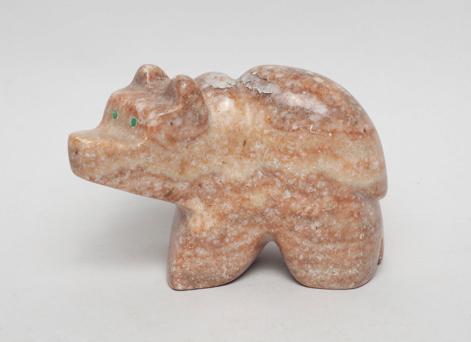 Large Zuni Carved Gemstone Bear (1 of 10)