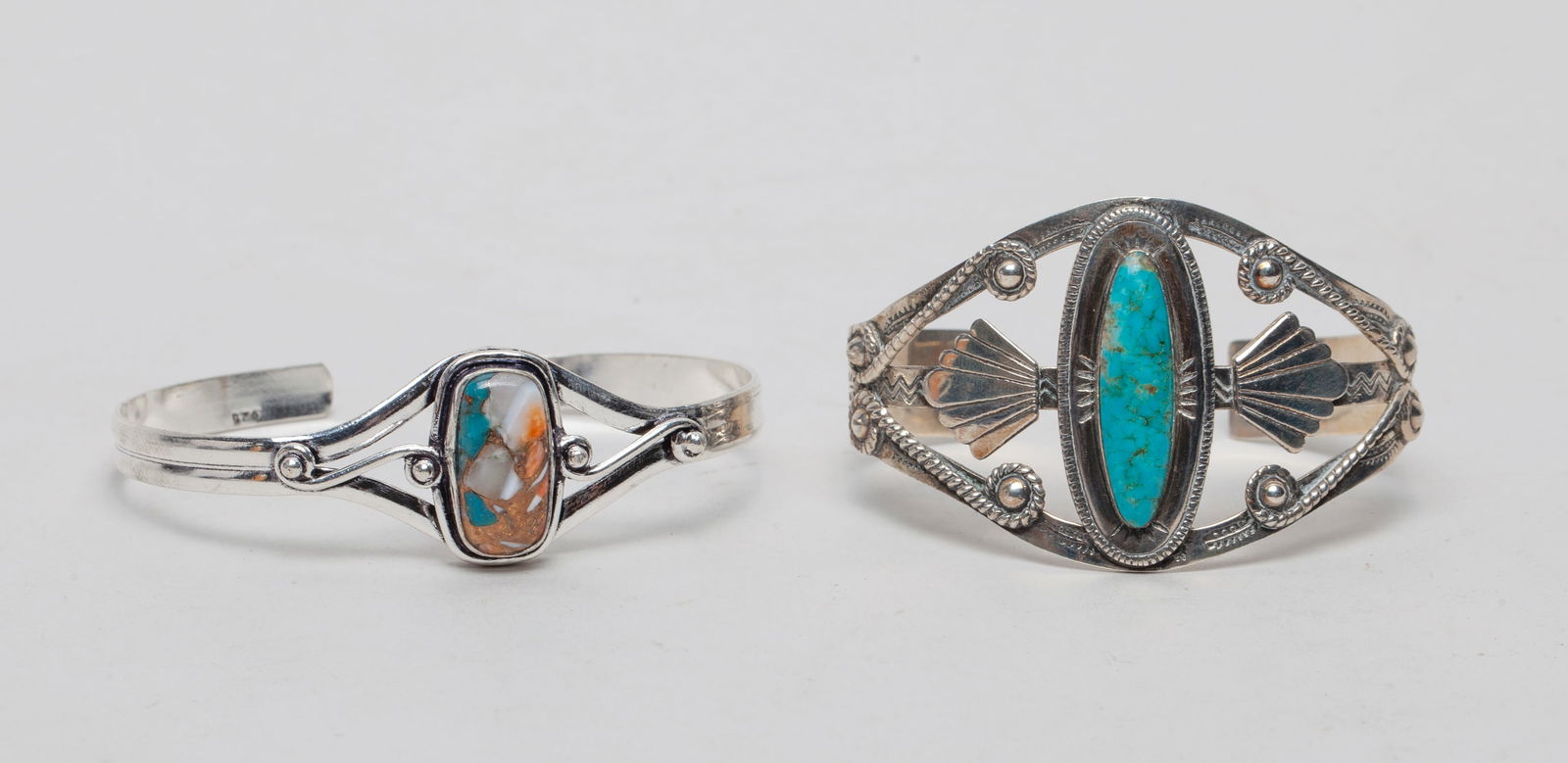Zuni Sterling & Gemstone Bracelets (1 of 12)