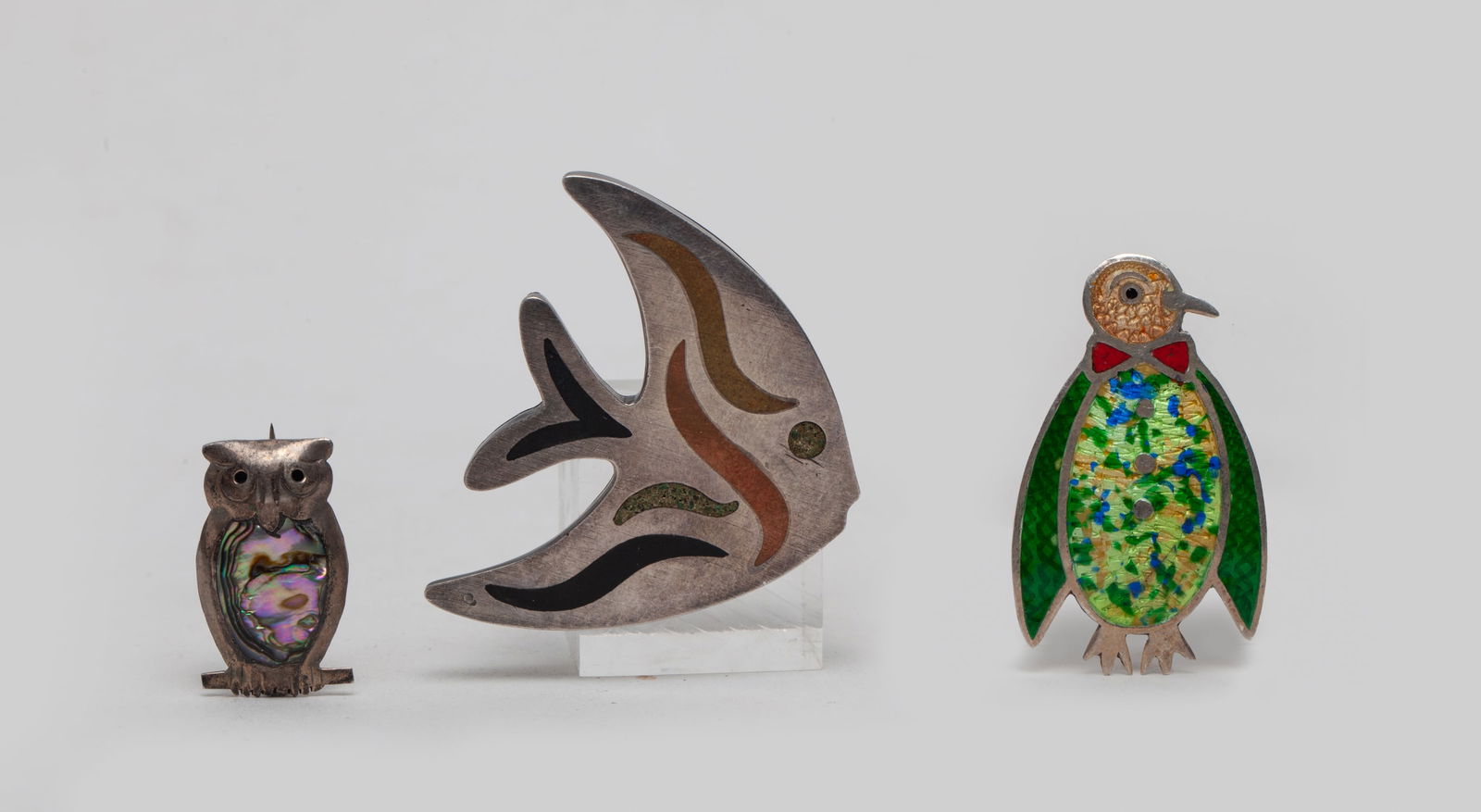 Set Large Sterling Silver Brooch (1 of 13)