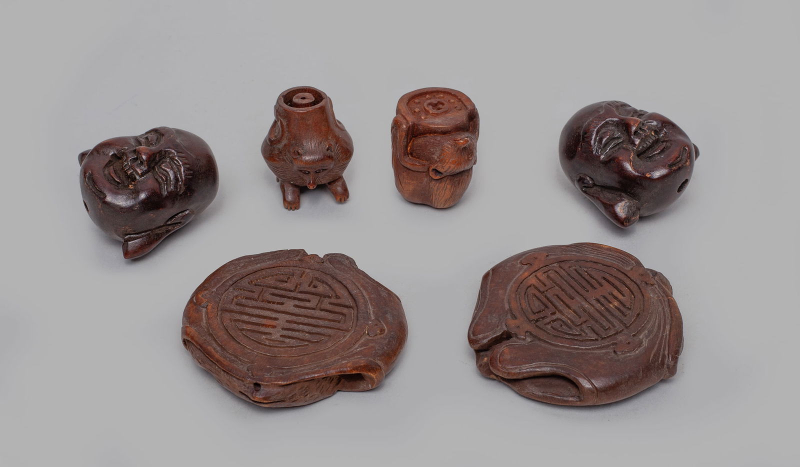 Chinese/Japanese Old Wood Toggles (1 of 9)