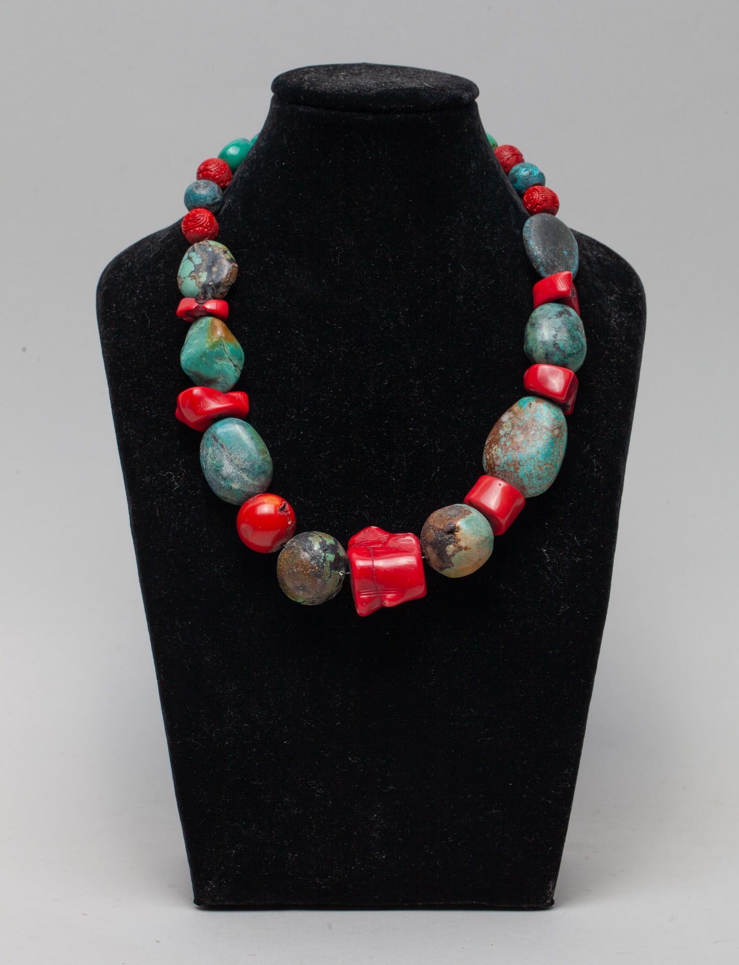 Vintage Turquoise Like Trunk Bead Necklace (1 of 10)