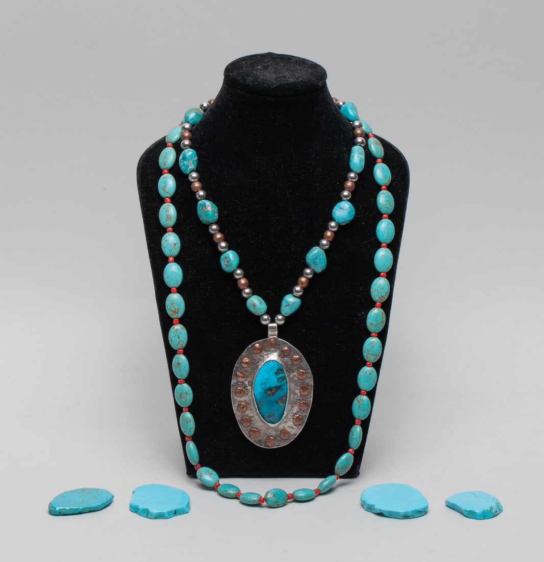 Vintage Turquoise Like Necklace (1 of 13)
