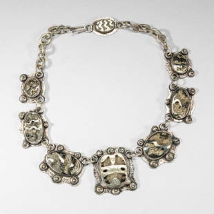 Special Mine Geodes Necklace: Special vintage mine geode necklace. Approx. 18inch L.