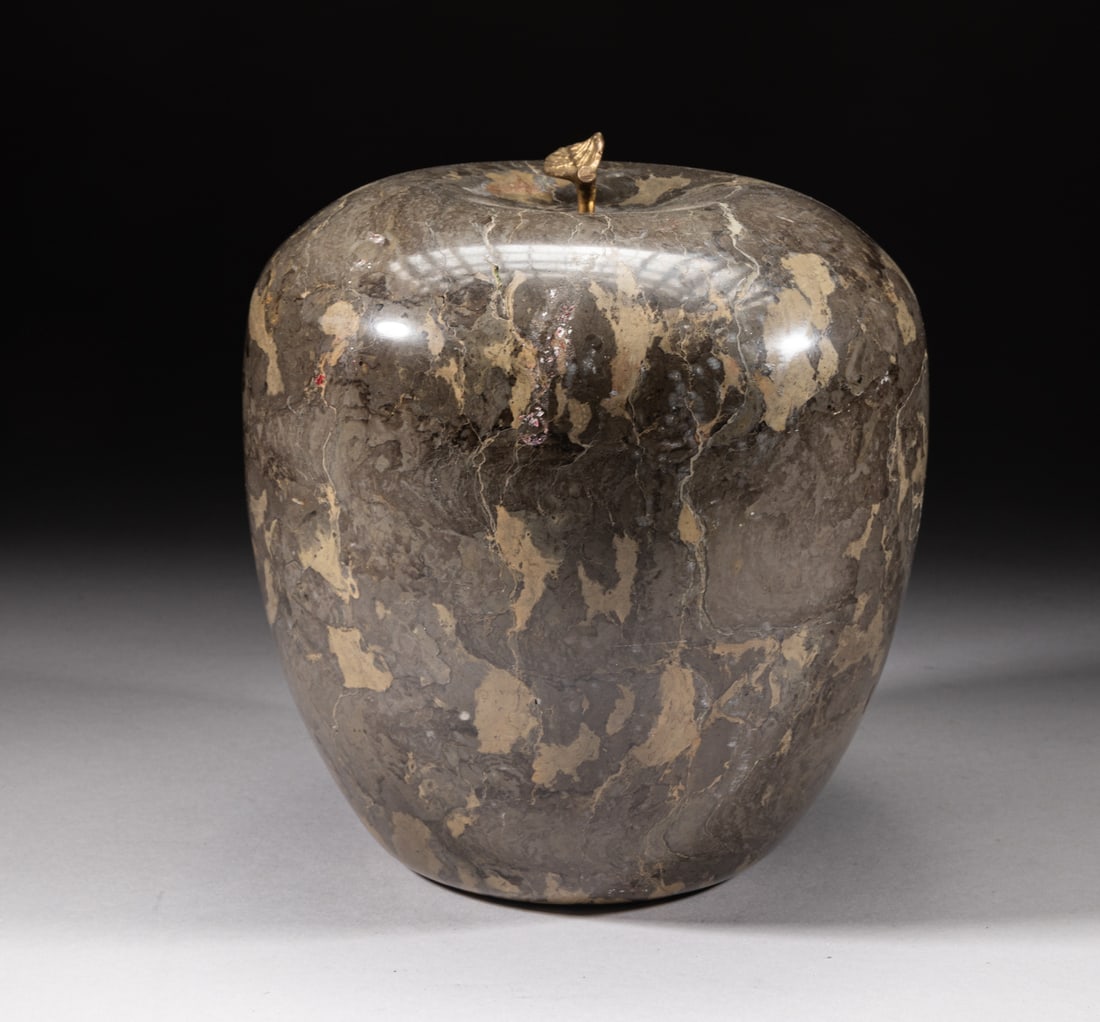 Large France Marble Sculpture of Apple (1 of 8)