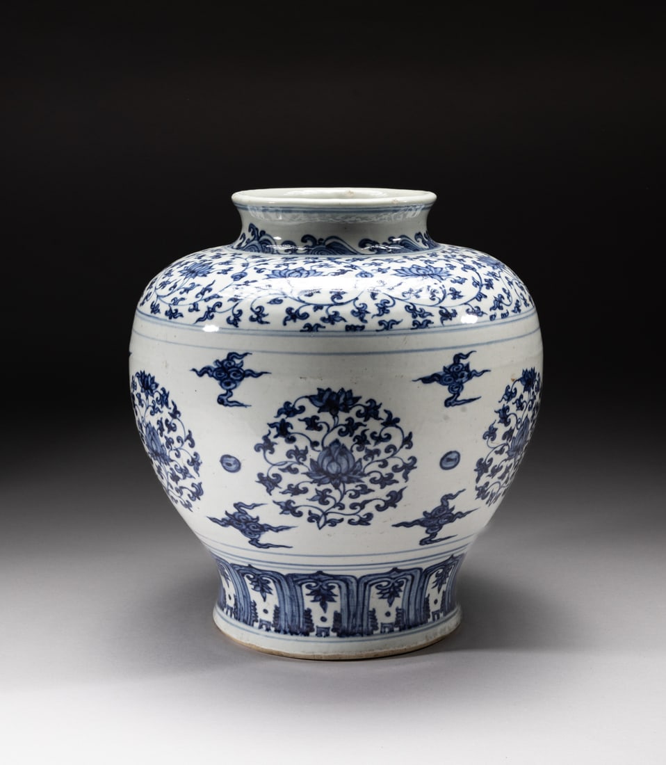 Massive Chinese Garden Used Porcelain Jar (1 of 12)