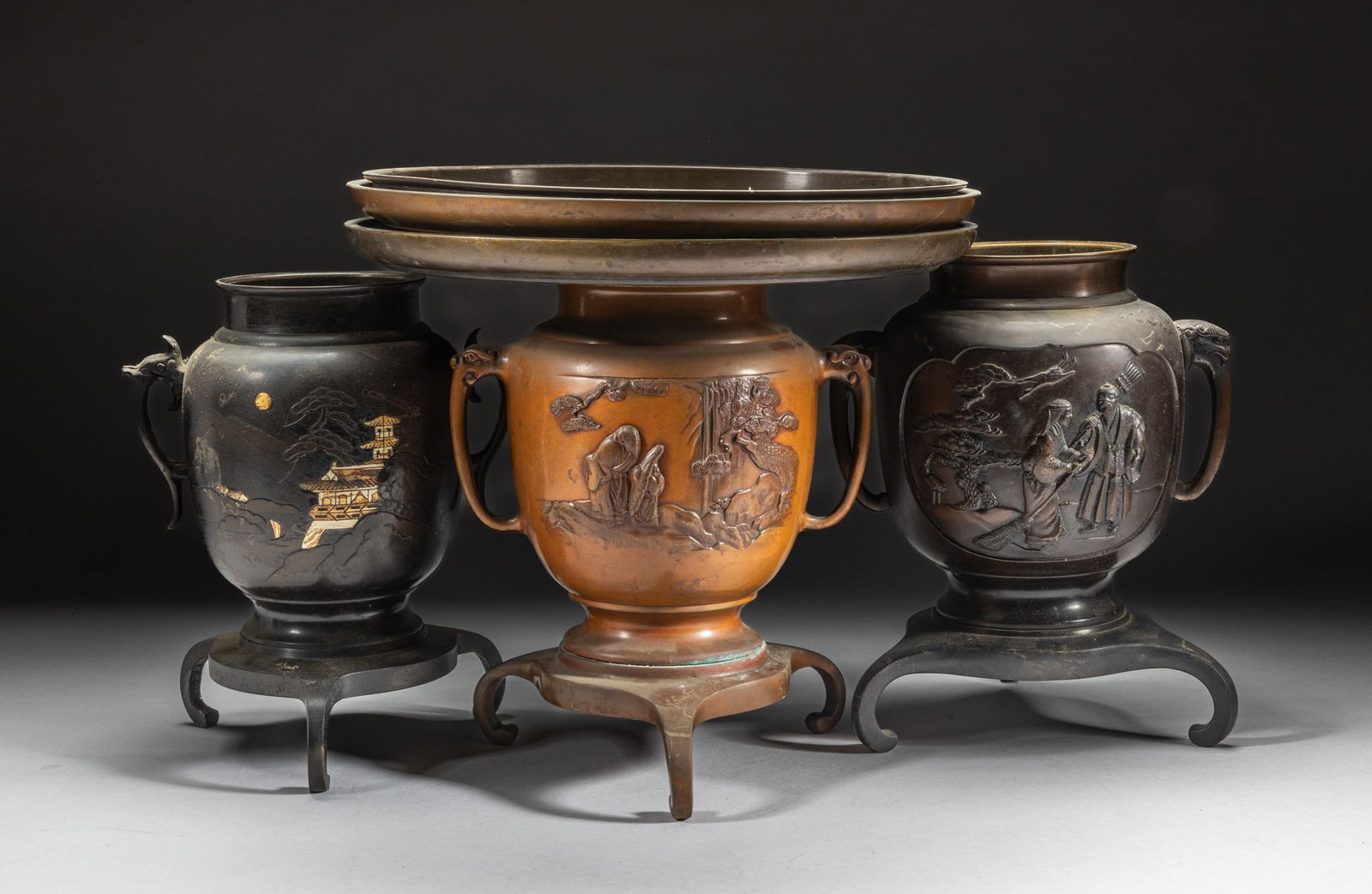 Set Japanese Vintage Vases (1 of 12)