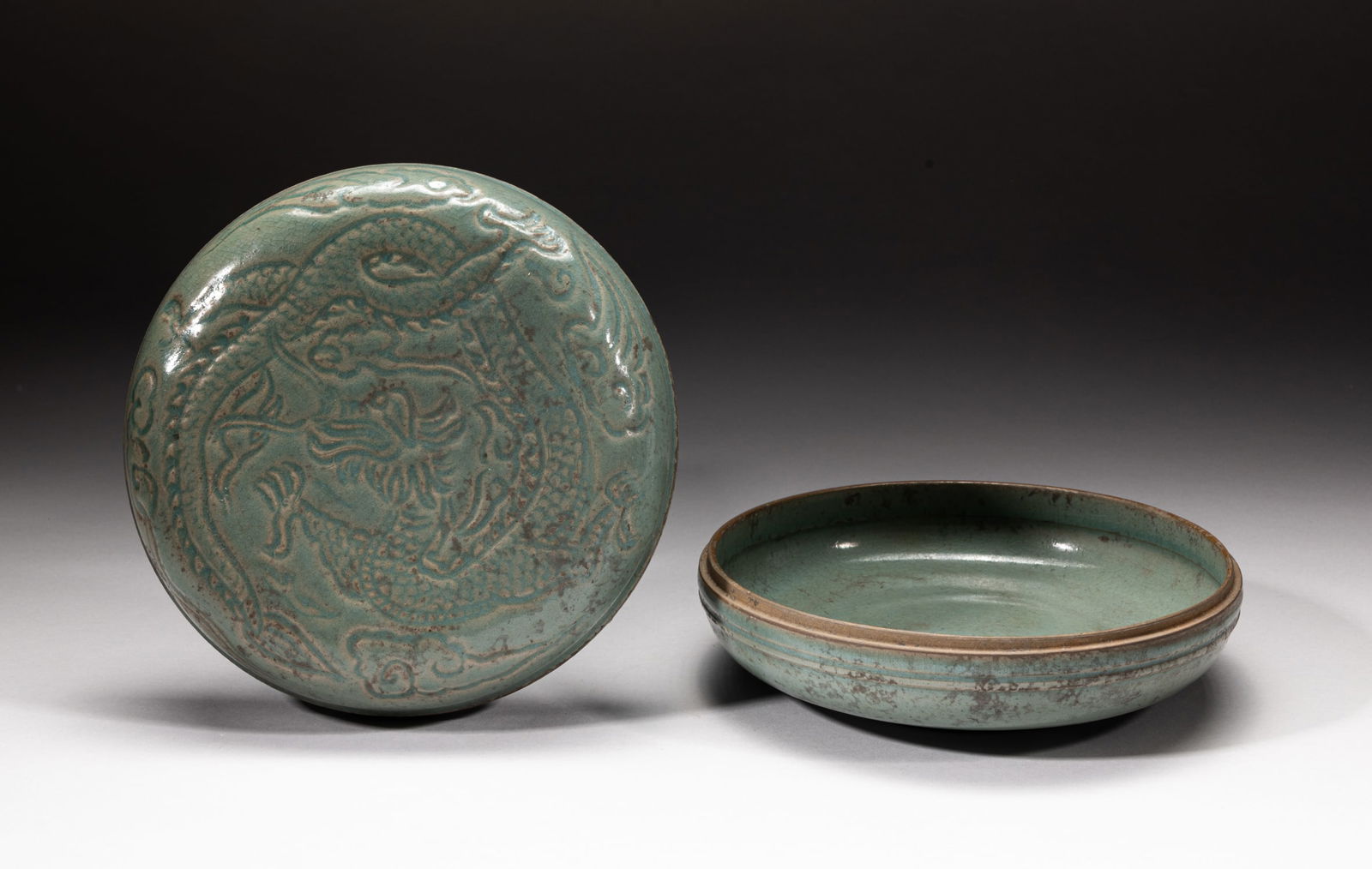 Massive Korean Porcelain Covered Box (1 of 9)