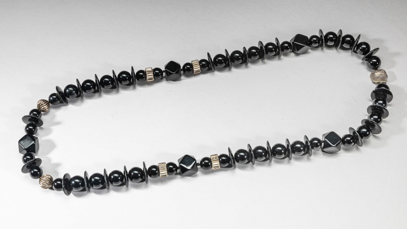 Rare American Designed Jet Stone Necklace (1 of 5)