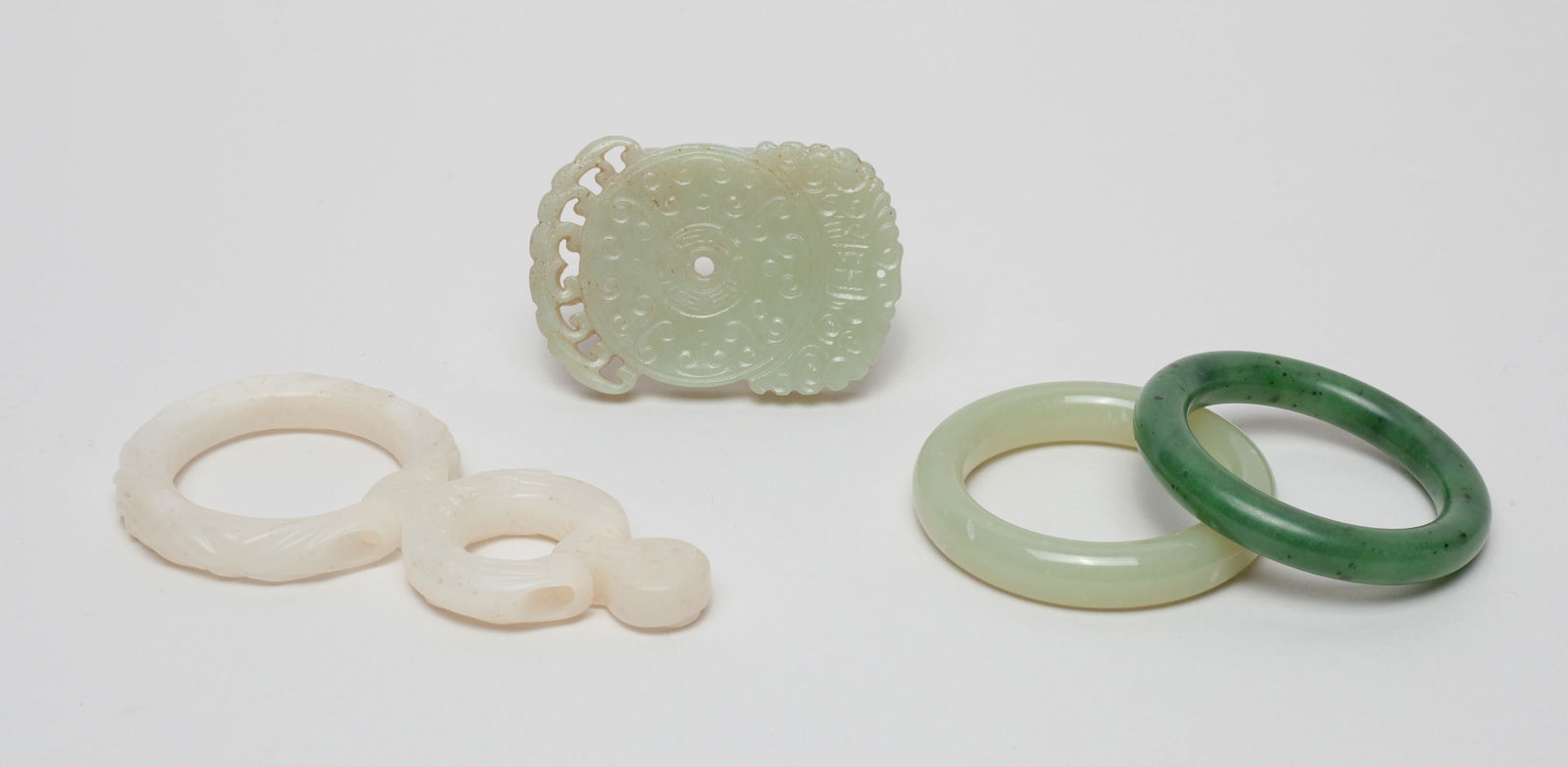 Chinese Jade Pendants & Children Bangles (1 of 13)