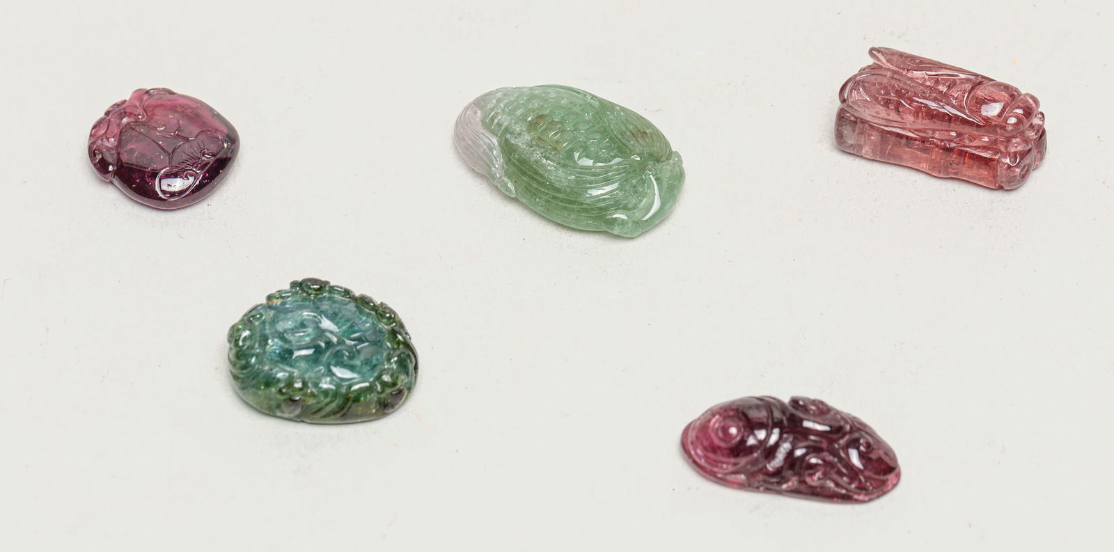 Estate Chinese Tourmaline Carvings (1 of 14)