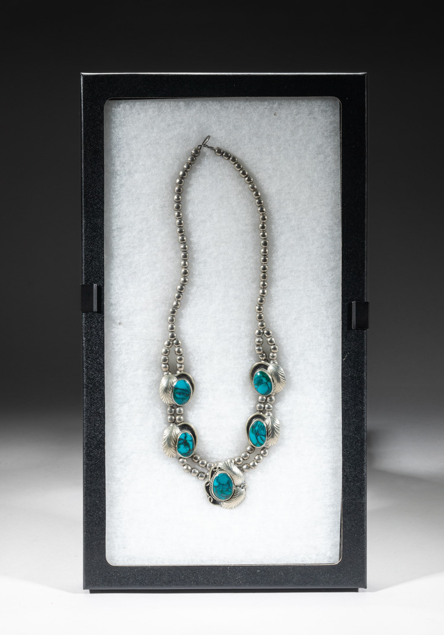 American Indian Type Silver Necklace (1 of 9)