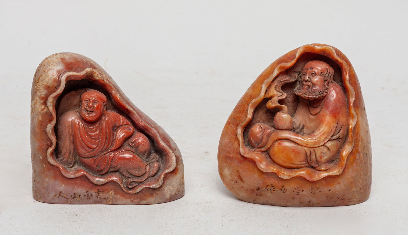 Two Chinese Shoushan Stone Seals (1 of 9)