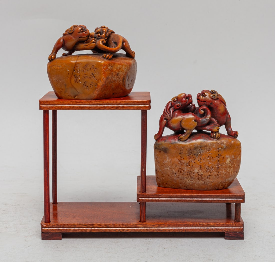 Vintage Chinese Shoushan Stone Seals (1 of 13)