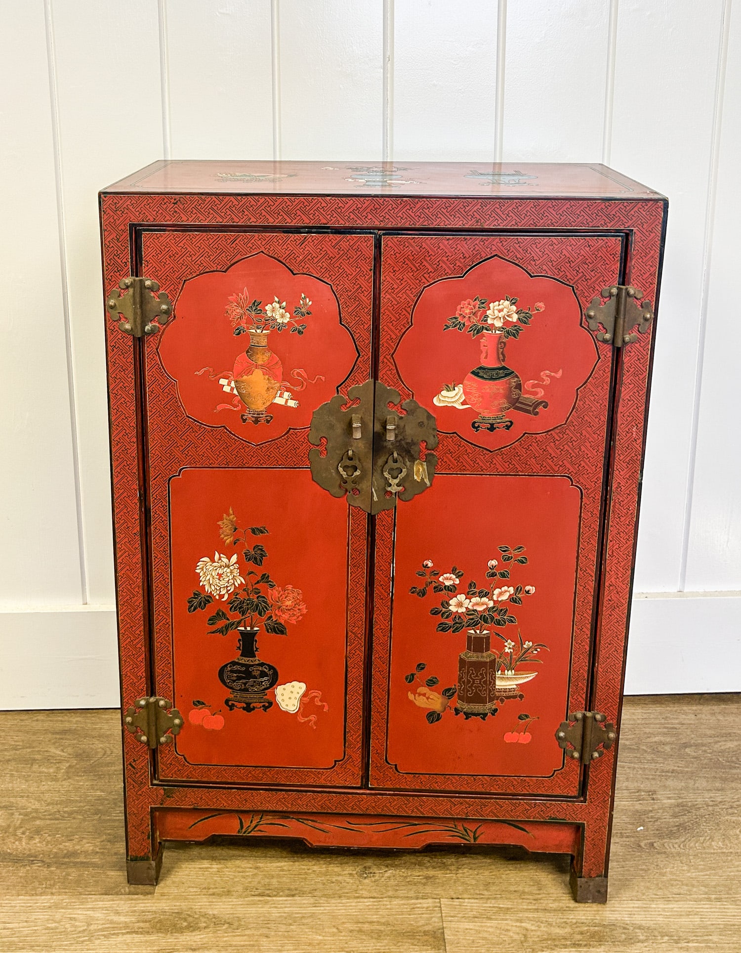 Chinese Export Lacquer Cabinet (1 of 12)