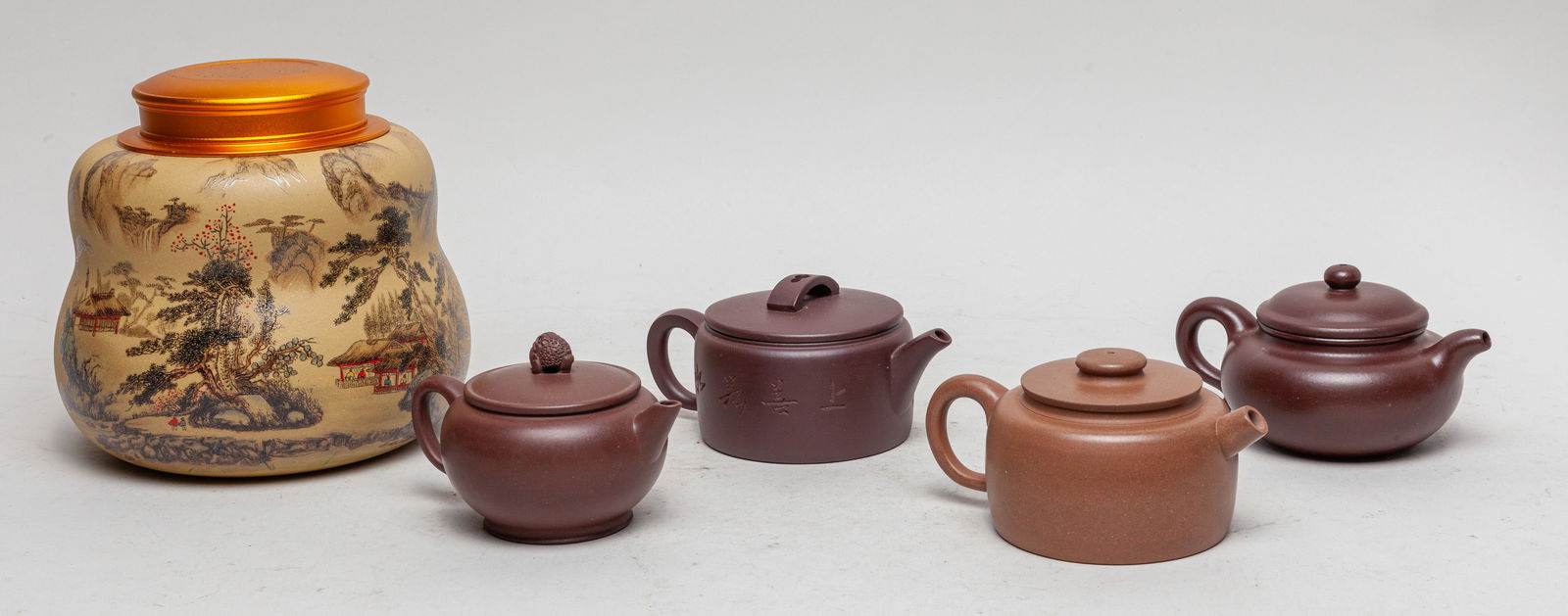 Estate Chinese Zisha Tea Pots (1 of 10)
