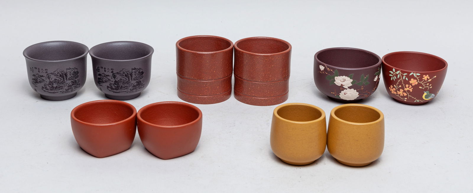 Estate Chinese Zisha Tea Cups (1 of 10)