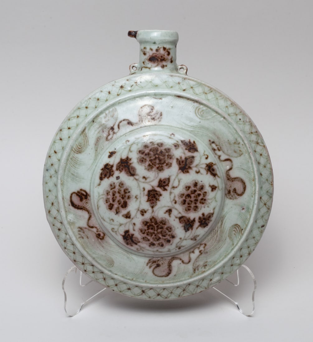 Chinese Copper Red Glazed Porcelain Hanging Vase (1 of 11)