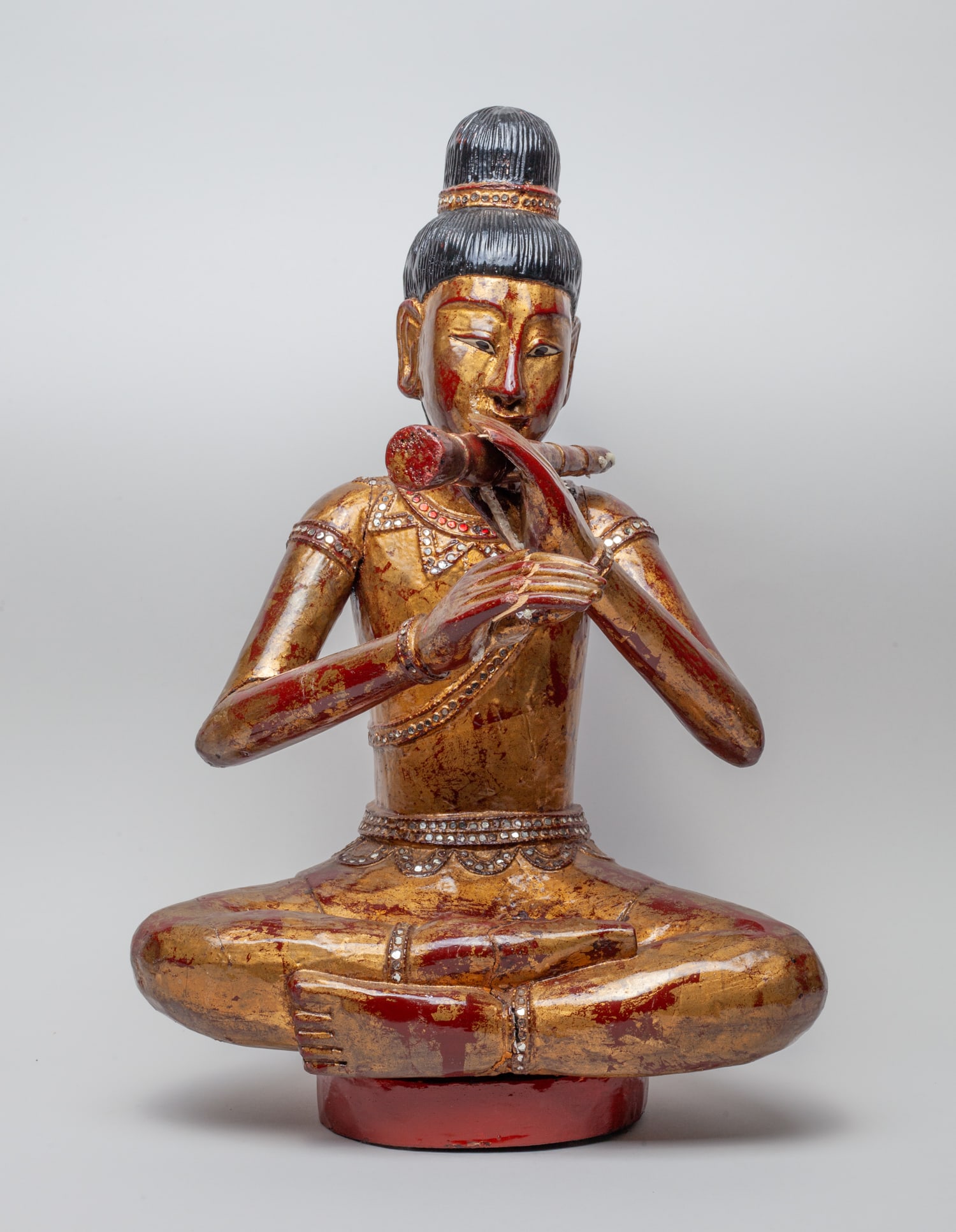South Asian Thailand Wood Buddha (1 of 13)