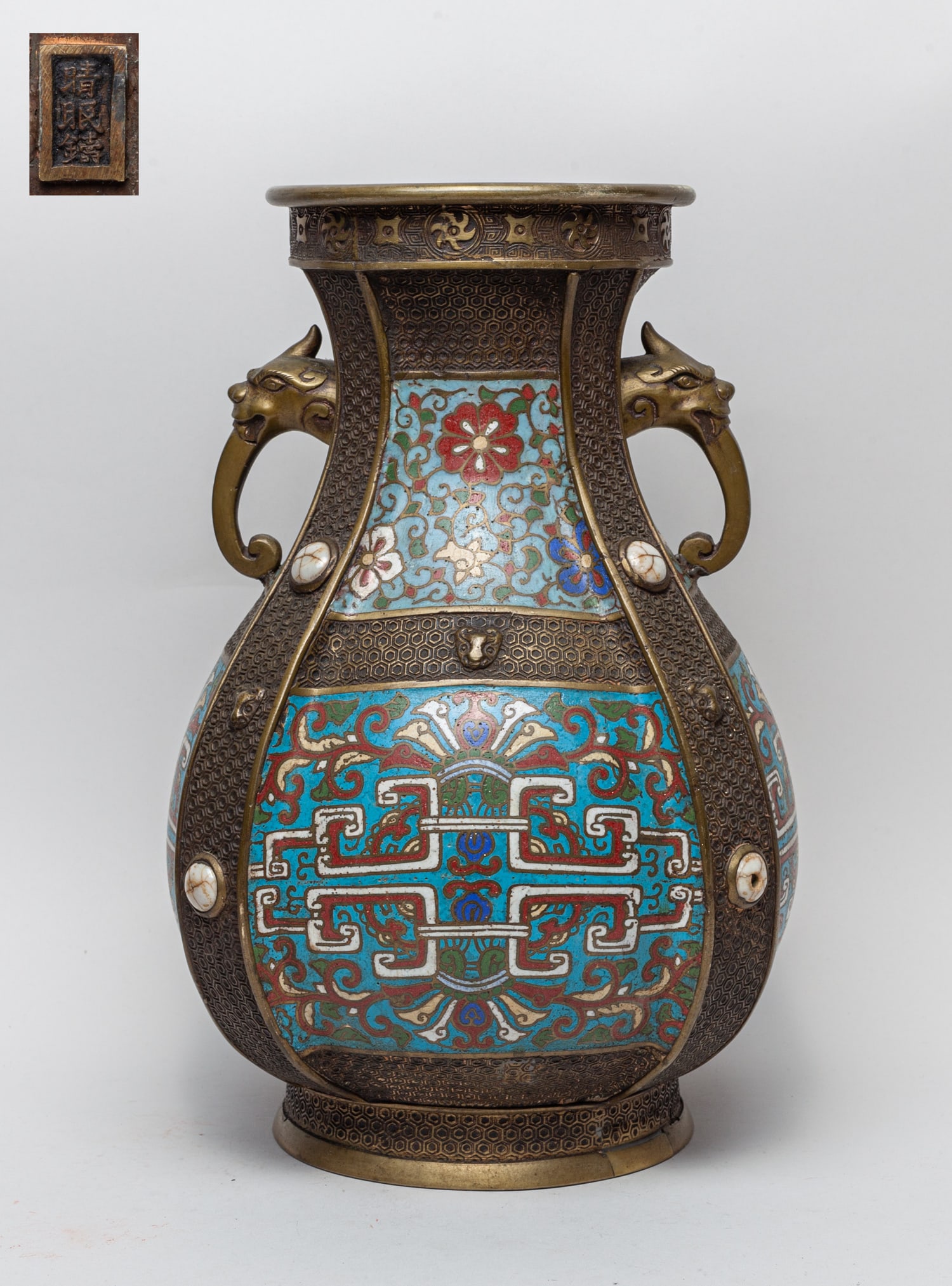 Japanese Meiji Cloisonne Vase (1 of 12)