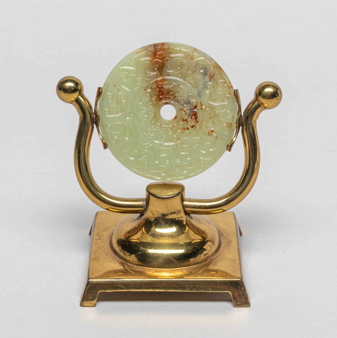 Chinese Jade Bi w/ Stand (1 of 9)