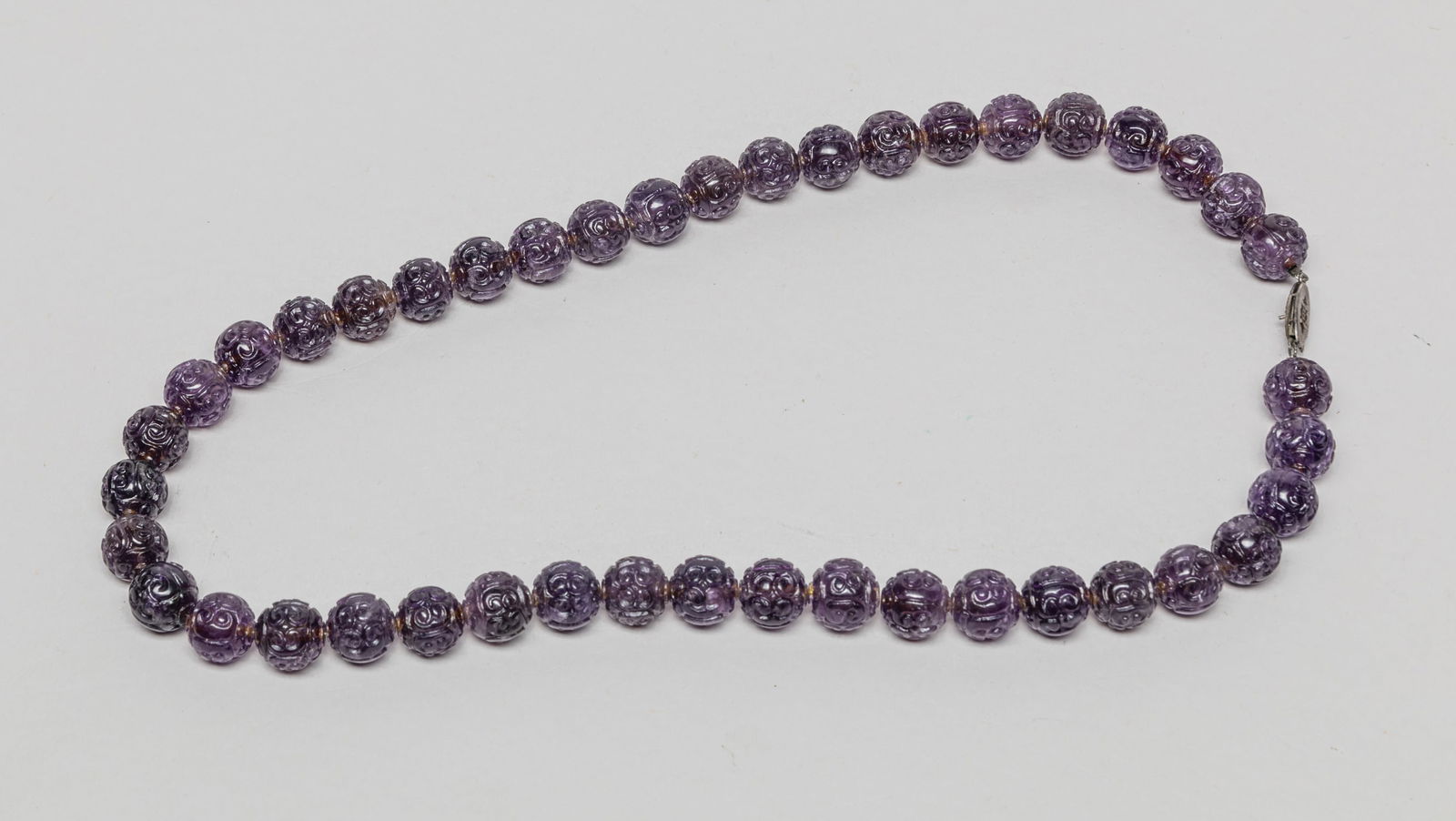 Chinese Carved Amethyst Necklace (1 of 7)