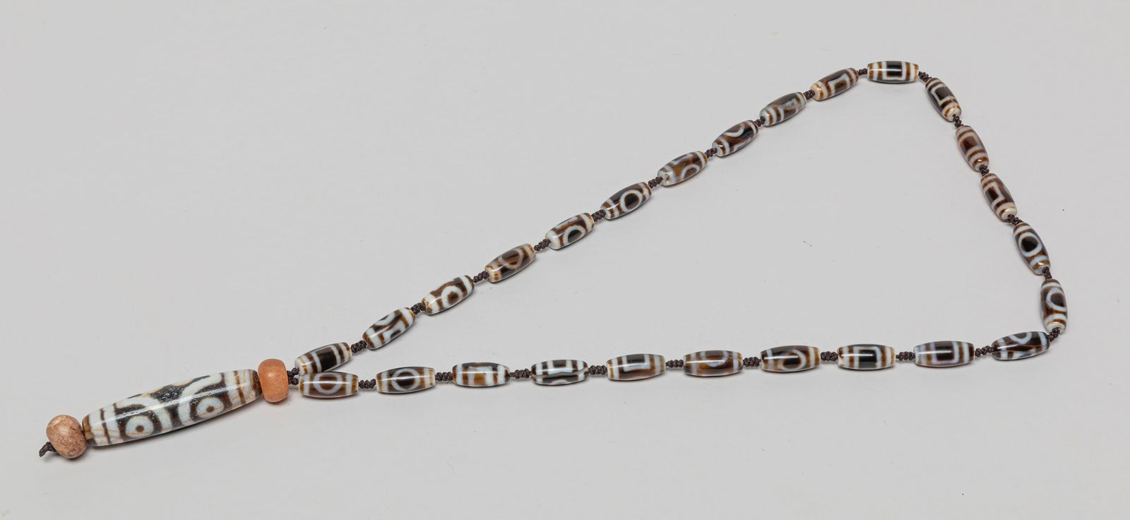 Chinese Sino-Tibetan Dzi Beads Necklace (1 of 10)