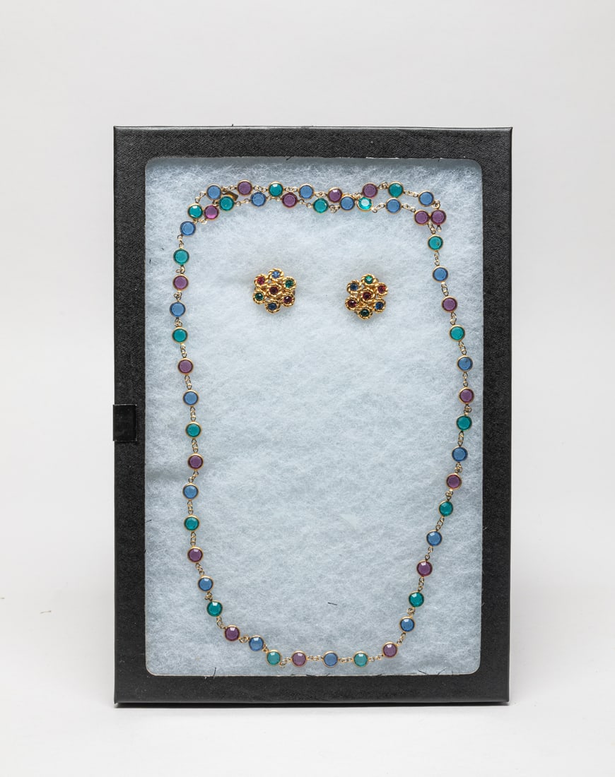 Swarovski Crystal Necklace & Earrings (1 of 7)