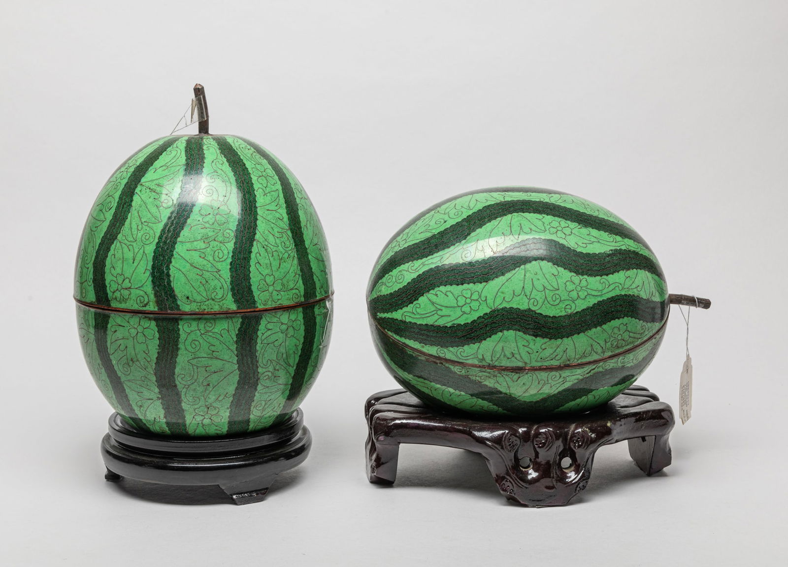 Pair Large Chinese Cloisonne Boxes (1 of 11)