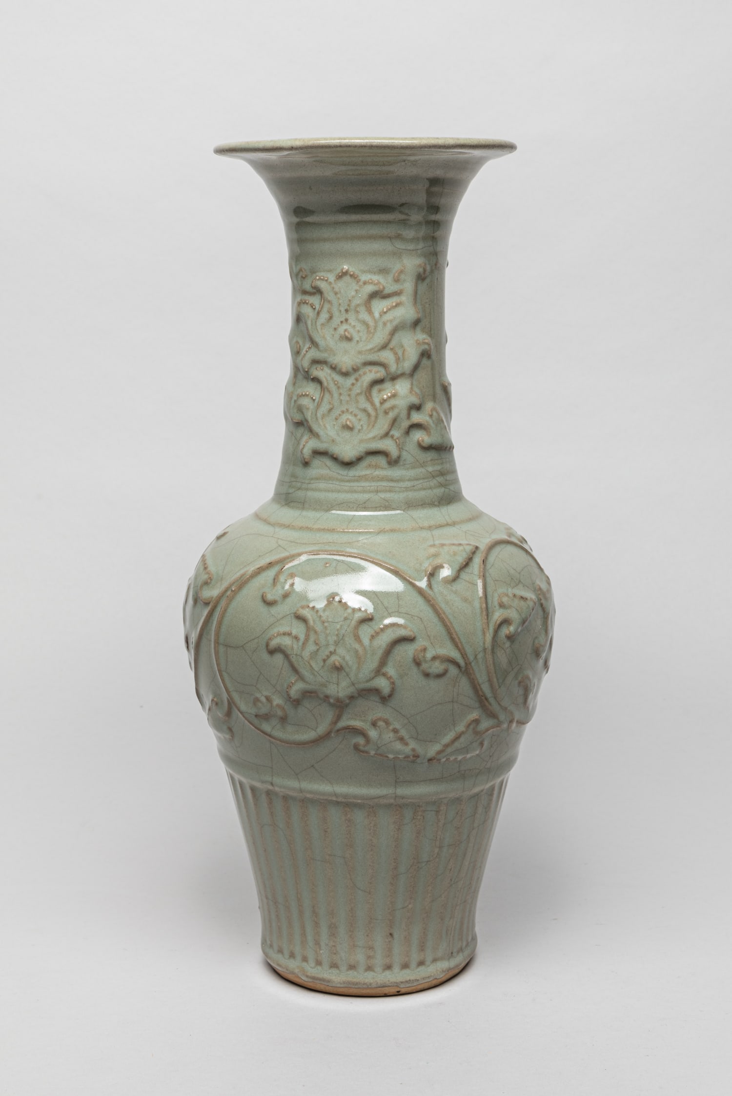 Tall Chinese Longquan Porcelain Vase (1 of 11)
