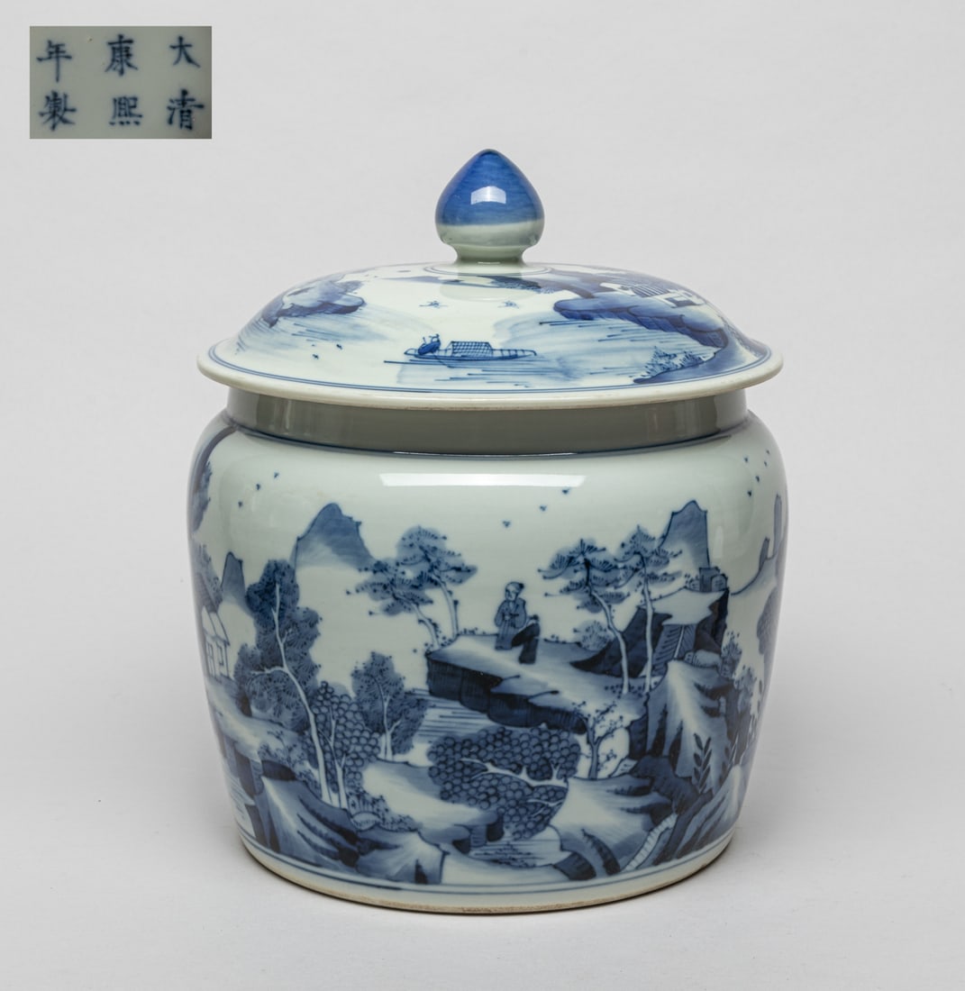 Large Chinese Porcelain Covered Pot (1 of 11)