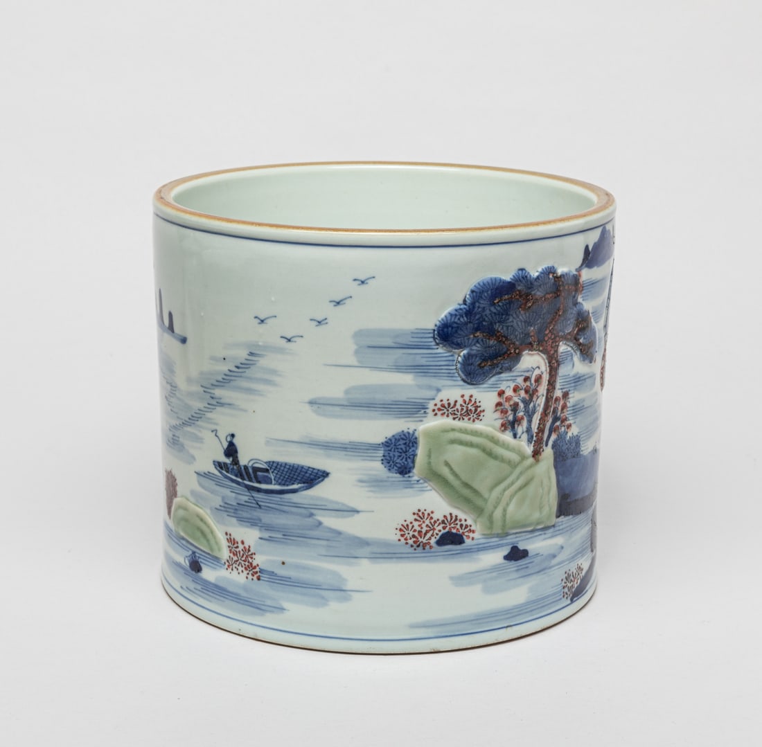 Special Chinese Porcelain Brush Pot (1 of 14)