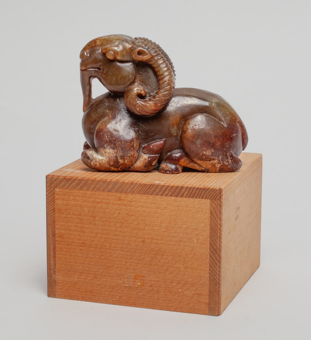 Large Chinese Jade Carved Paper Weight (1 of 10)