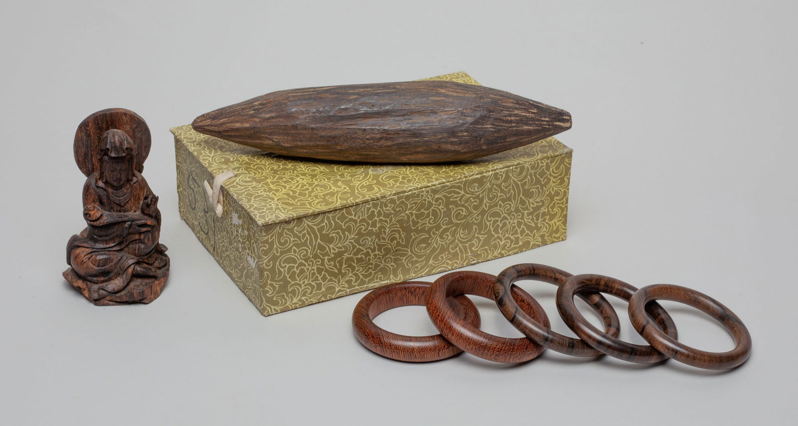 Chinese Export Agarwood Carvings (1 of 10)