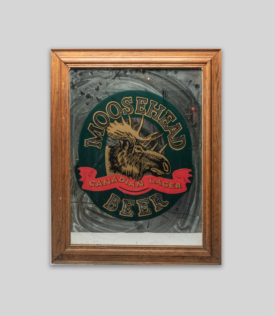 Moose Head Beer Glass Sign (1 of 5)