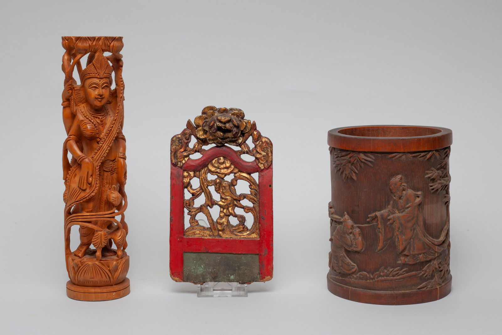 Chinese Wood & Bamboo Carvings (1 of 17)