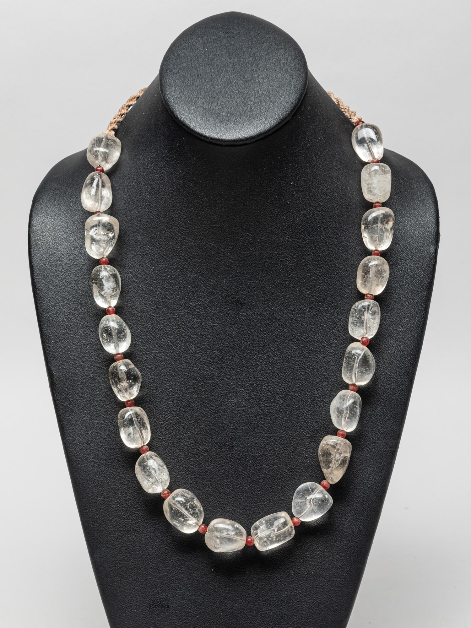 Asian Large Bead Rock Crystal Necklace (1 of 7)