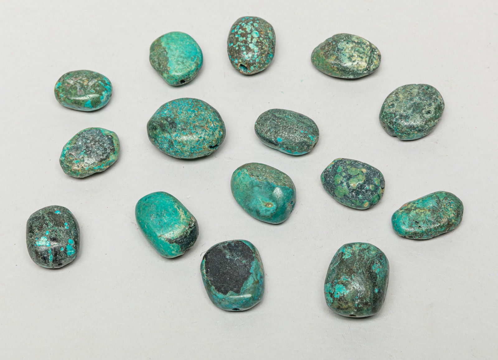 Large Set Egypt Turquoise Like Beads (1 of 9)