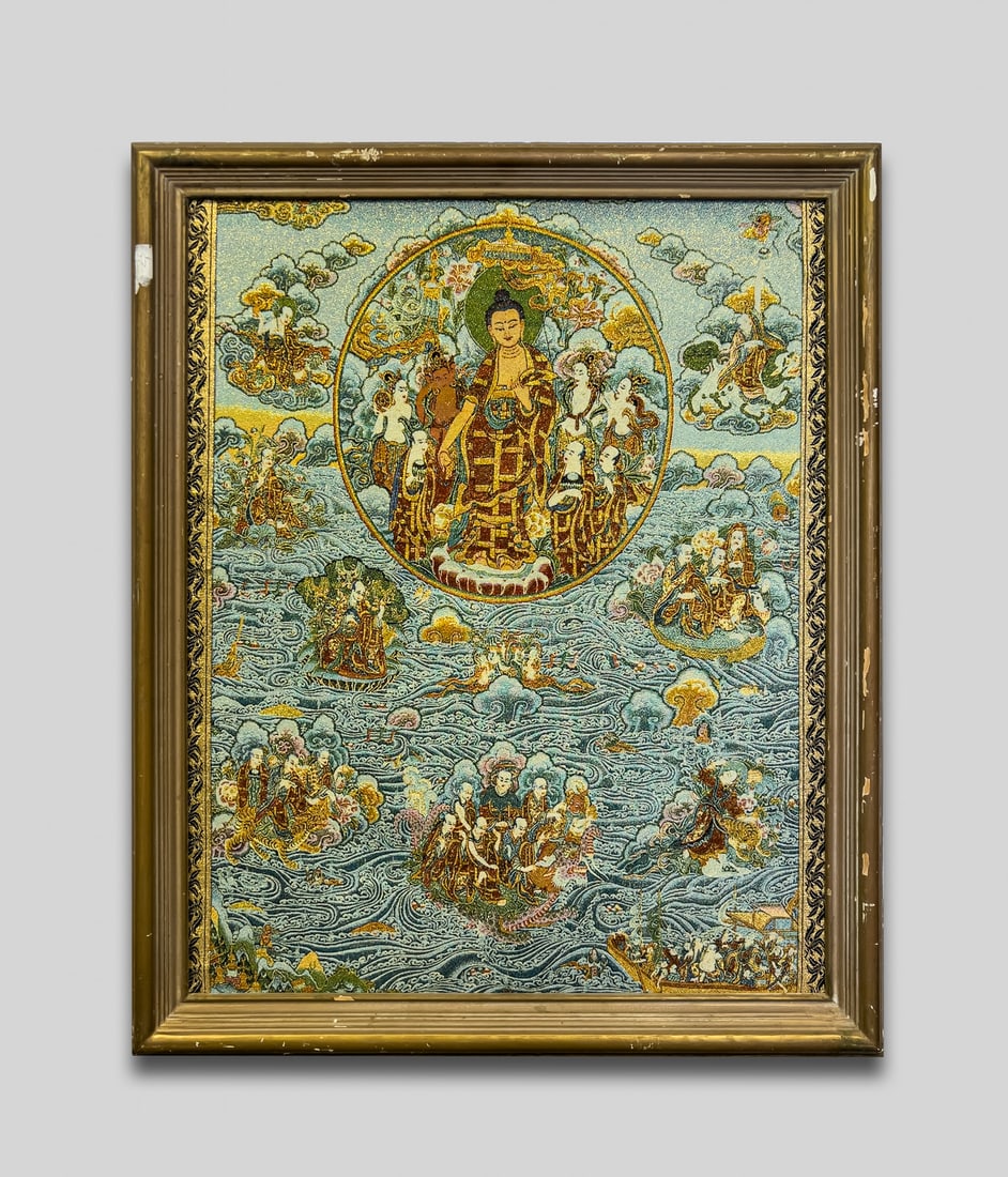 Tibetan Embroidered Wall Hanging (1 of 9)