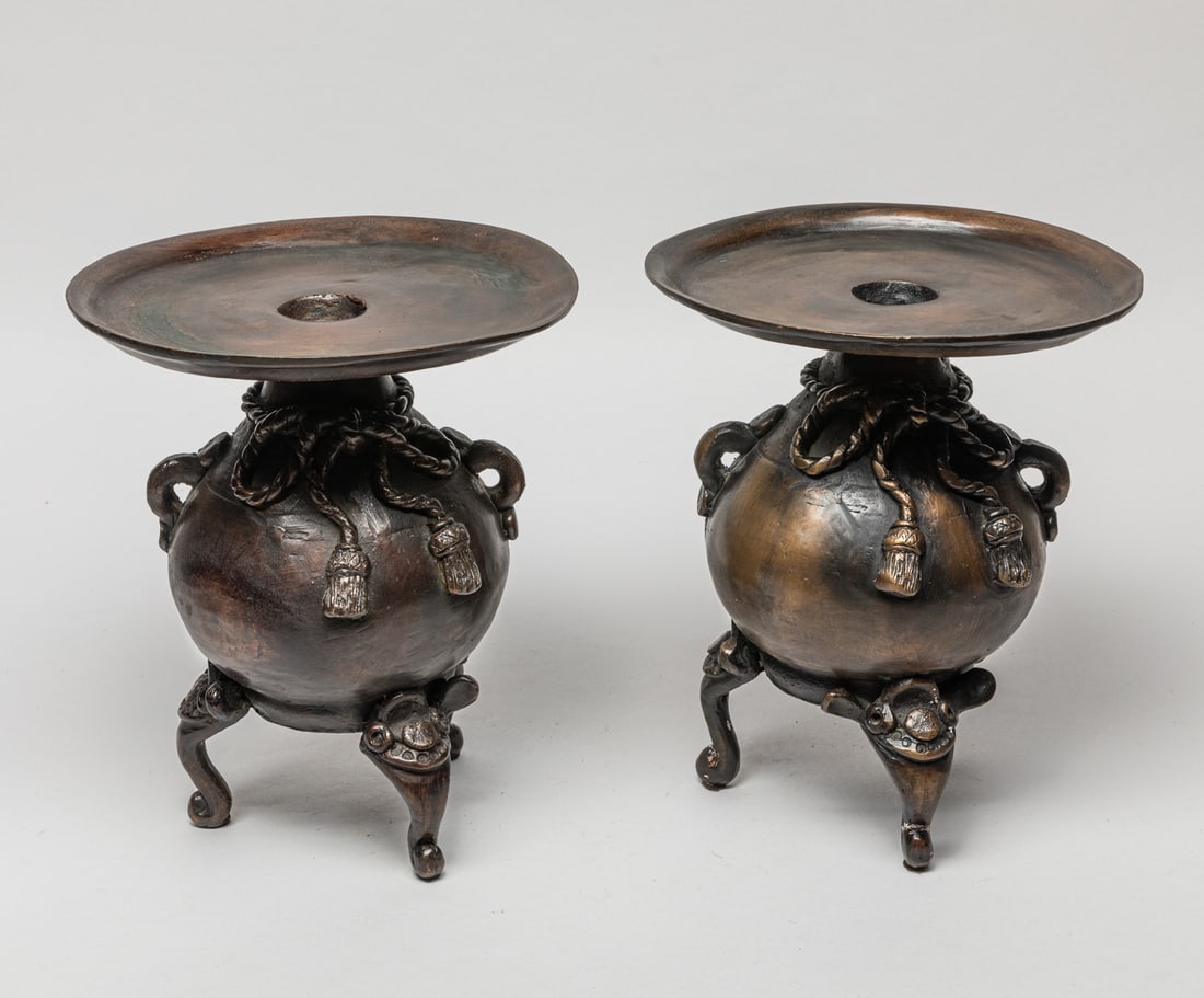 Two Japanese Antique Bronze Censers (1 of 6)