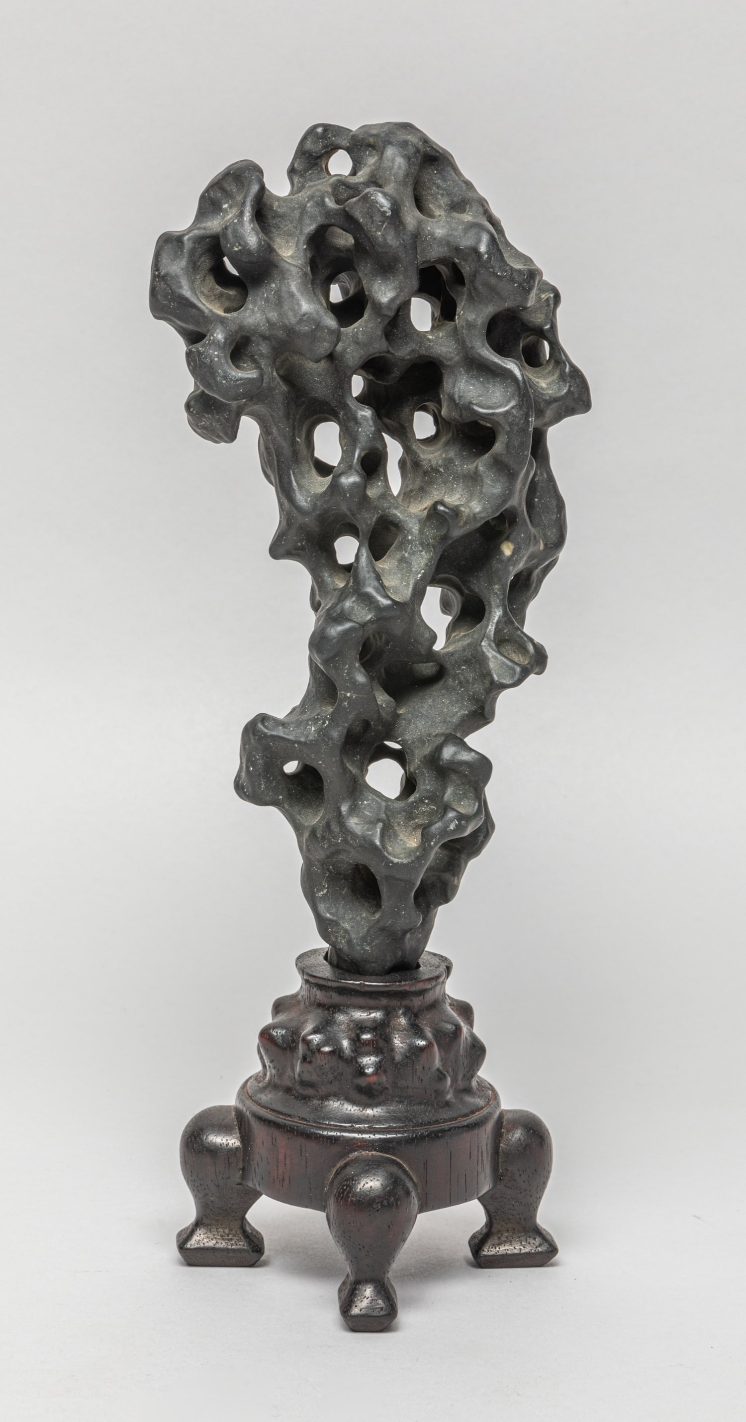 Chinese Stone Sculpture w/ Wood Stand (1 of 10)