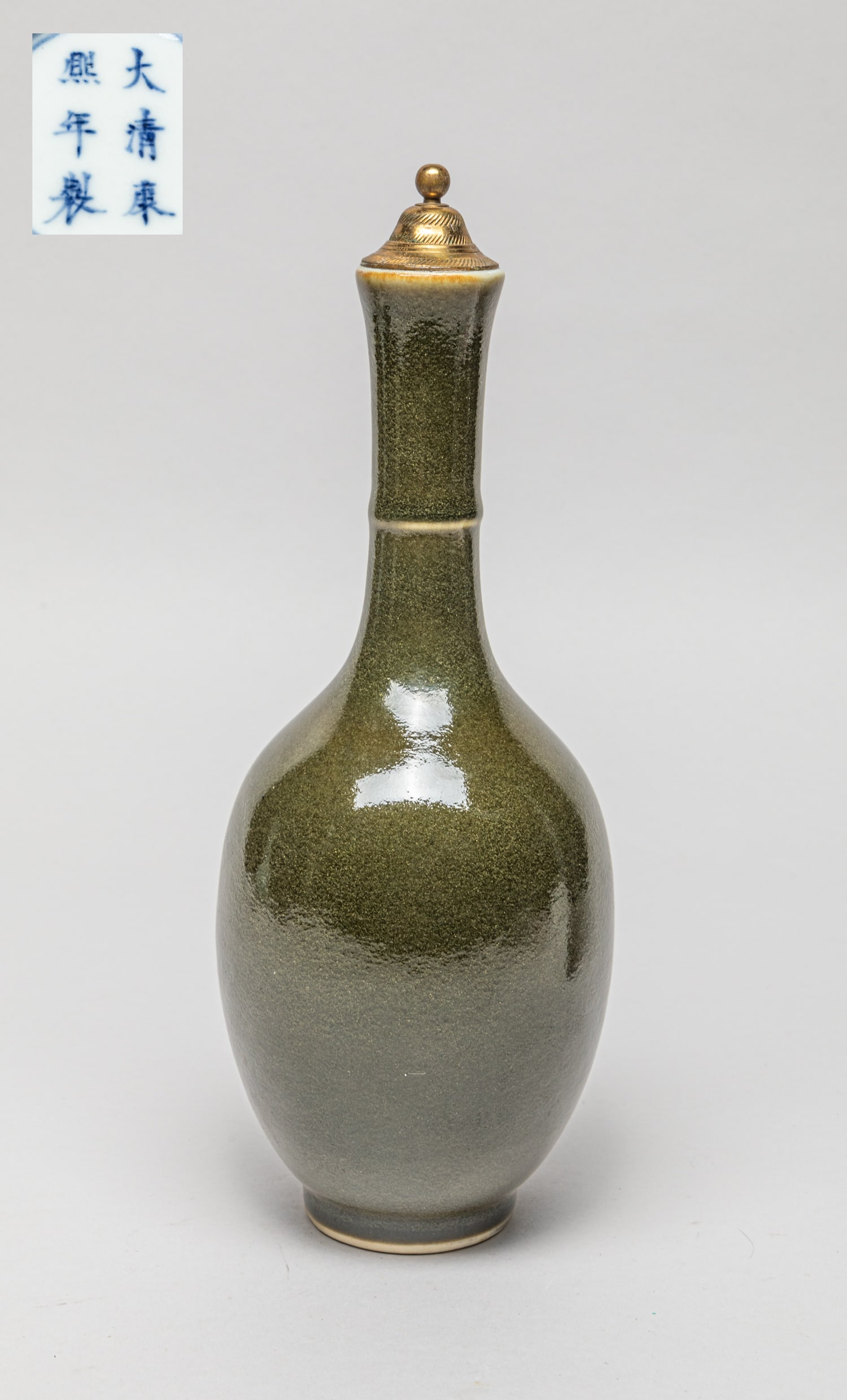 Chinese Export Tea Dust Glazed Porcelain Vase (1 of 9)